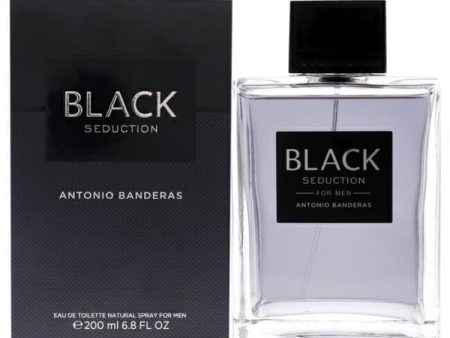 Seduction In Black by Antonio Banderas for Men - 6.8 oz EDT Spray For Sale