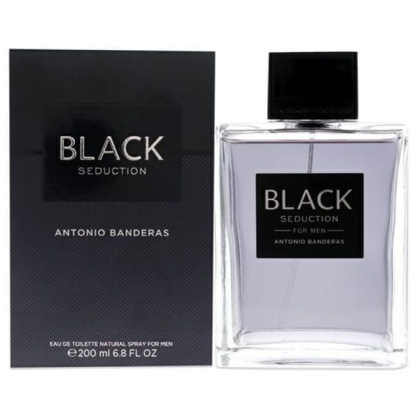 Seduction In Black by Antonio Banderas for Men - 6.8 oz EDT Spray For Sale