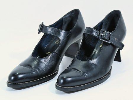 SOLD VTG Robert Clergerie Black Mary Jane Heels, for Barneys Deadstock Unworn, Dark Academia Shoes Online now