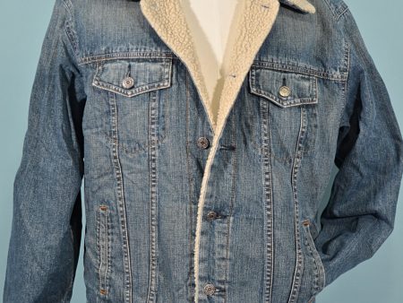 Vintage GAP Denim Sherpa Trucker Jacket Discount