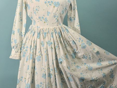 SOLD Vintage 50s Girls Floral Print Dress, Cottagecore Pre-Teen Junior Dress Cheap