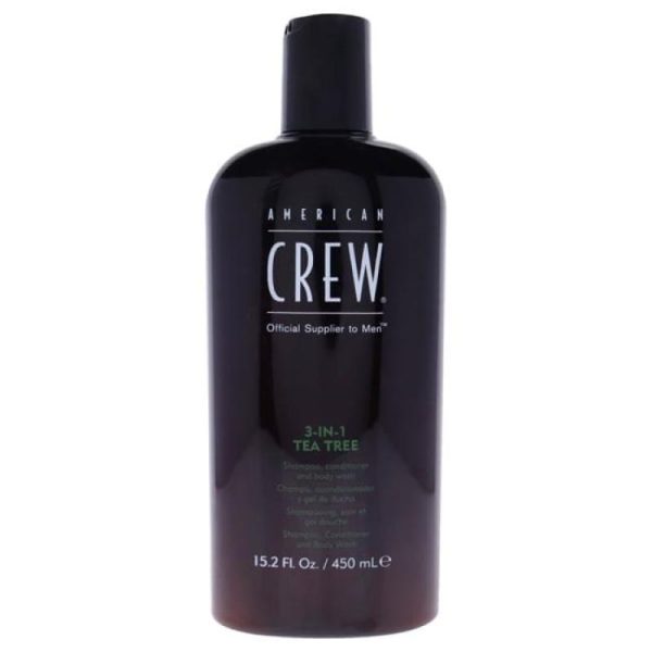 3-In-1 Tea Tree Shampoo and Conditioner and Body Wash by American Crew for Men - 15.2 oz Shampoo, Conditioner and Body Wash Cheap