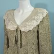 Vintage Lace Collar Grand Millennial Granny Dress SZ 8 Fashion