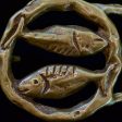 SOLD Vintage 70s Pisces Zodiac Solid Brass Belt Buckle For Discount