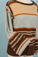 Vintage 60s 70s Acrylic Striped Pullover Sweater, Vegan S For Cheap