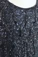 Vintage Black Sequin Beaded Top, 60s GO GO Sparkle Top Online Sale